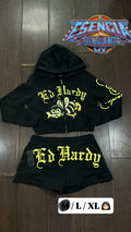 Conjunto Short y Sudadera Ed Hardy
