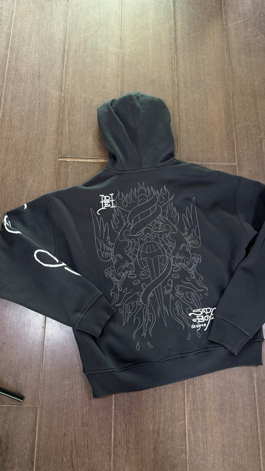 Hoodie Zipper Sad Boyz x Ed Hardy