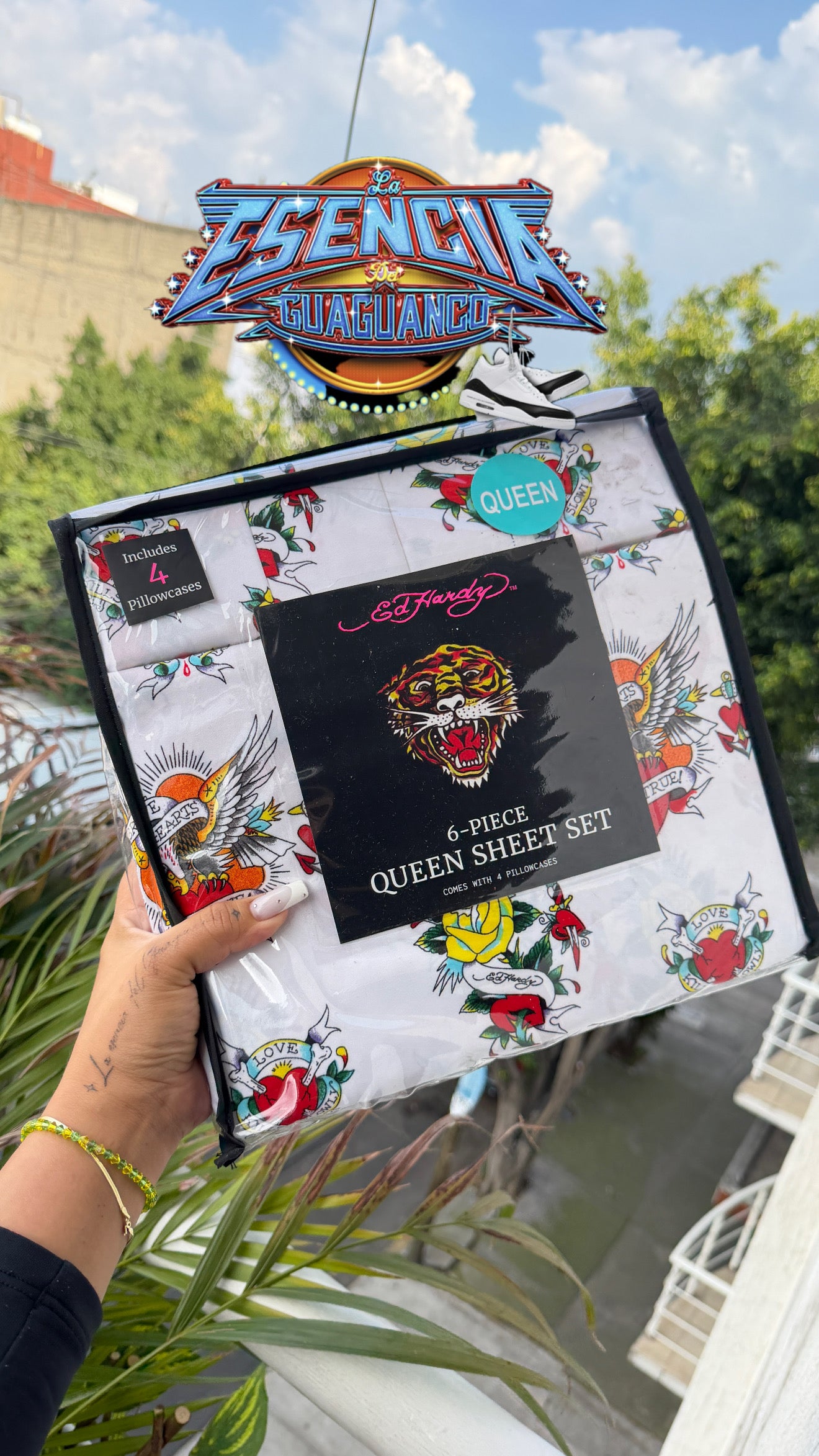 Juego de sábanas Ed Hardy 👩🏻