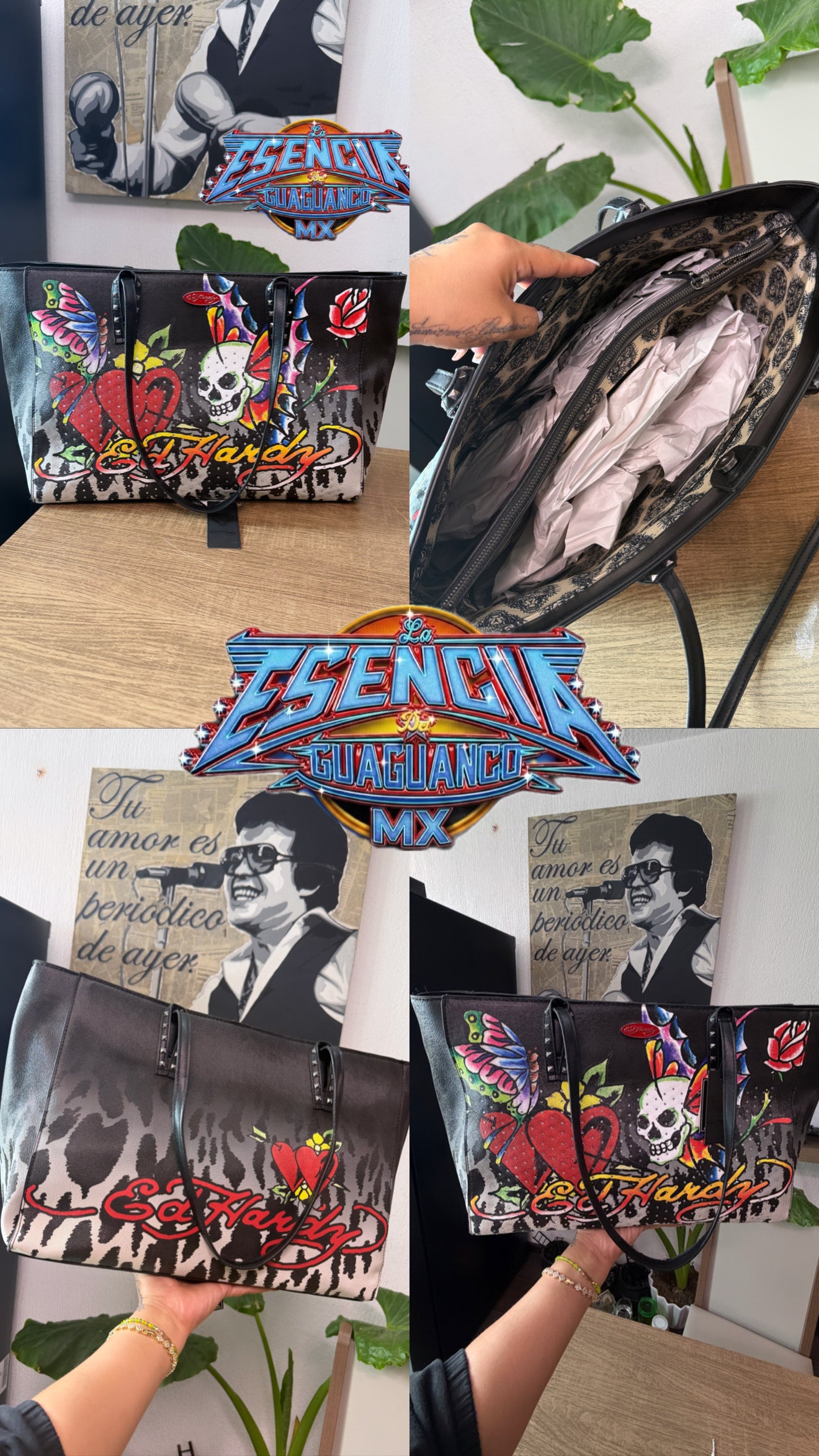 Tote Bag Ed hardy Grande
