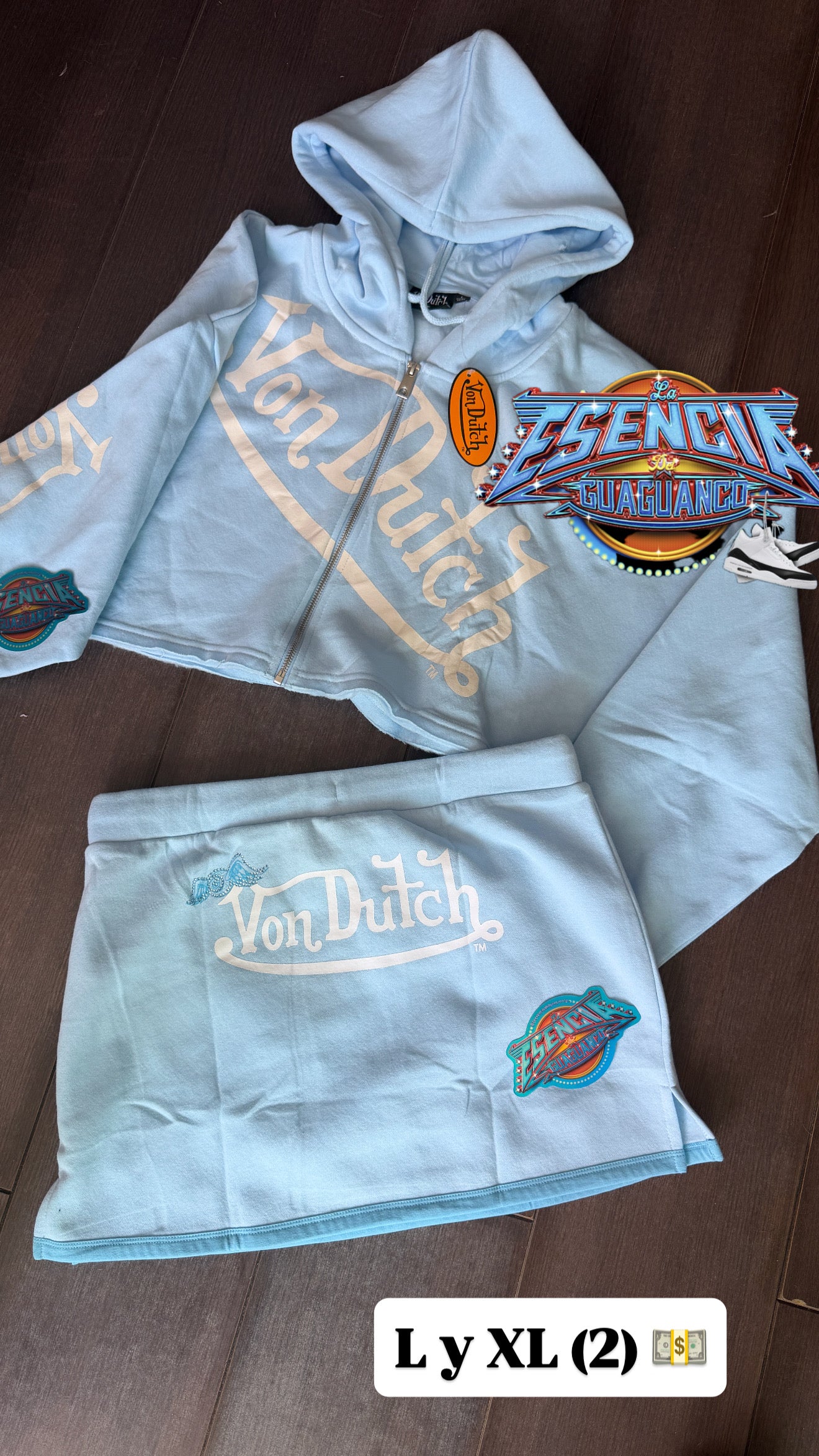 Conjunto falda y hoodie Von Dutch 👩🏻