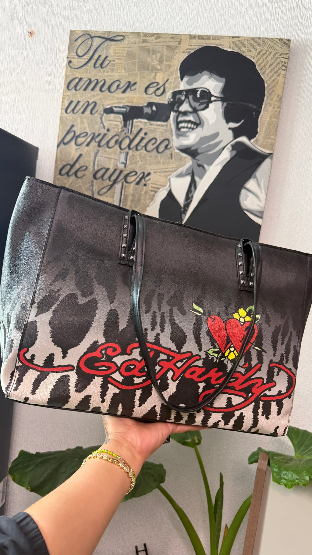 Tote Bag Ed hardy Grande
